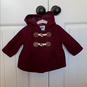 Old Navy hooded pea coat for baby